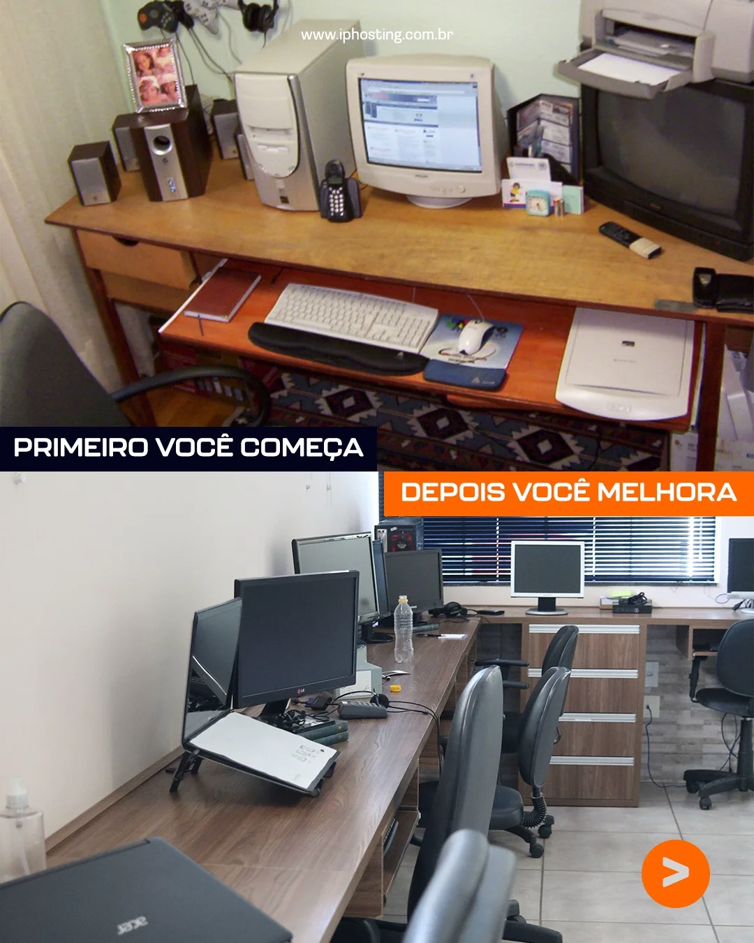 Estrutura e infraestrutura de TI da ipHosting